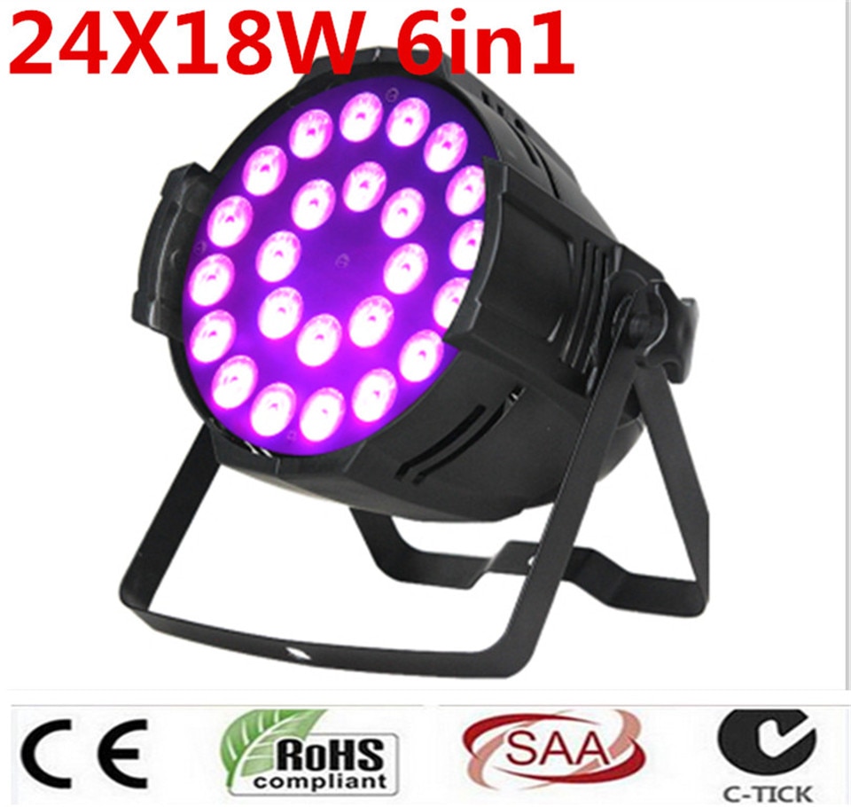 DMX LED  LED, 24x18 W RGBWA + UV, 6in 1, 6in 1